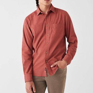 Faherty Stretch Corduroy Shirt in Bun-Burnt Russet